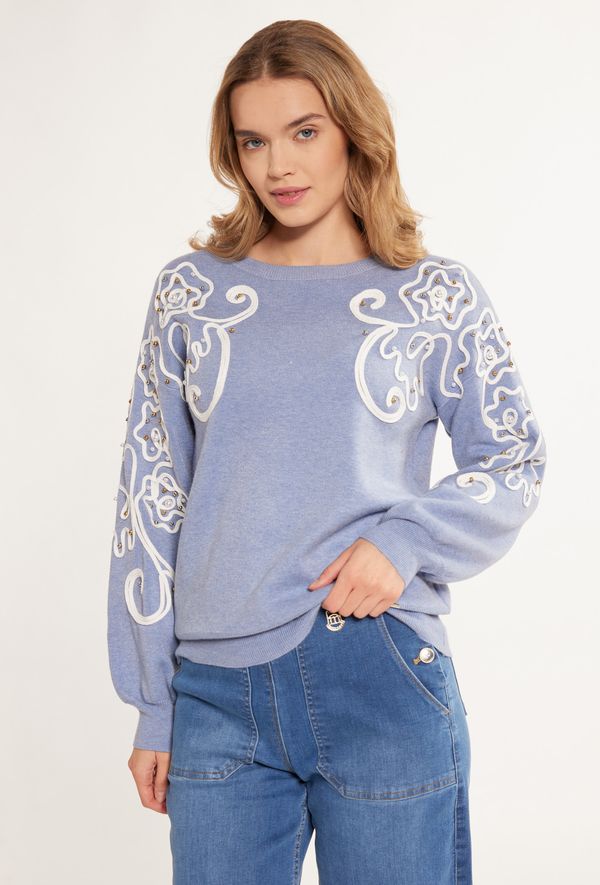 MONNARI MONNARI Woman's Jumpers & Cardigans Viscose Sweater With Pattern