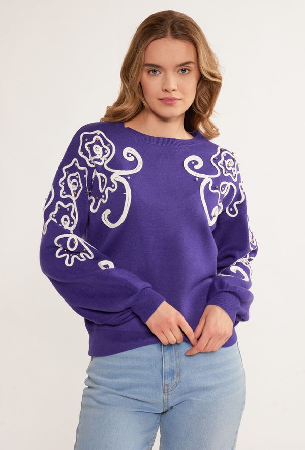 MONNARI MONNARI Woman's Jumpers & Cardigans Viscose Sweater With Pattern