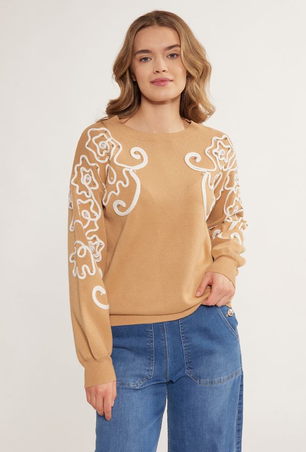 MONNARI MONNARI Woman's Jumpers & Cardigans Viscose Sweater With Pattern