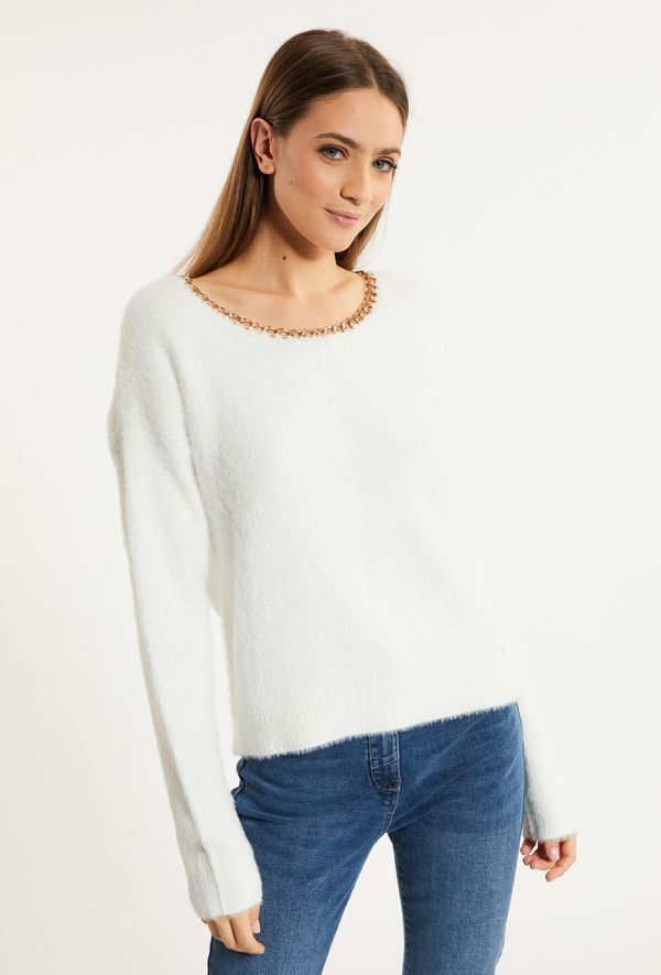 MONNARI MONNARI Woman's Jumpers & Cardigans Women's Sweater With Jewelry Application