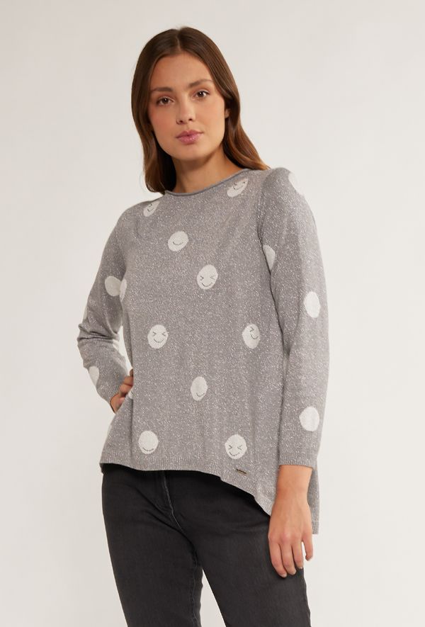 MONNARI MONNARI Woman's Jumpers & Cardigans Women's Sweater With Smileys