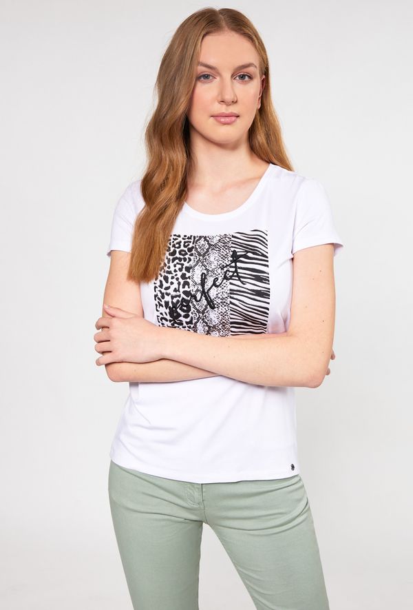 MONNARI MONNARI Woman's T-Shirts T-Shirt With Animal Pattern