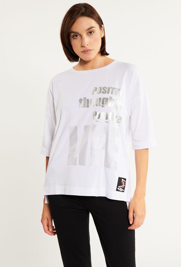 MONNARI MONNARI Woman's T-Shirts T-Shirt With Shimmering Print