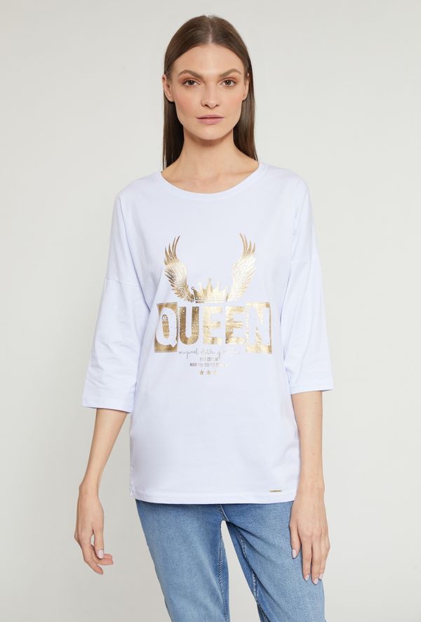 MONNARI MONNARI Woman's T-Shirts Women's T-Shirt With Queen Inscription