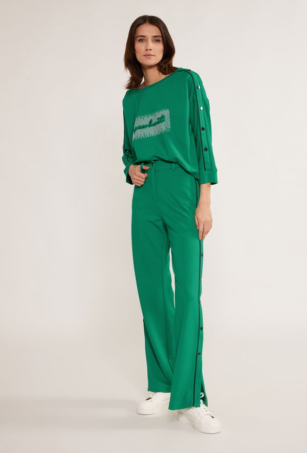 MONNARI MONNARI Woman's Trousers Women's Pants With Application On The Sides