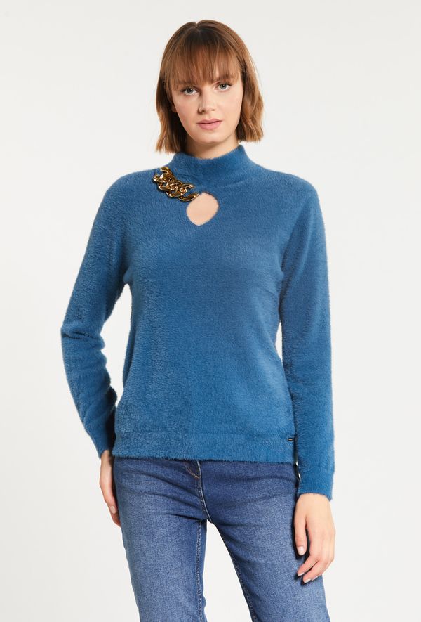 MONNARI MONNARI Woman's Turtlenecks Women's Sweater With Jewelry Application