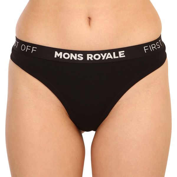 Mons Royale Women Thongs Mons Royale merino black (100311-1015-001)