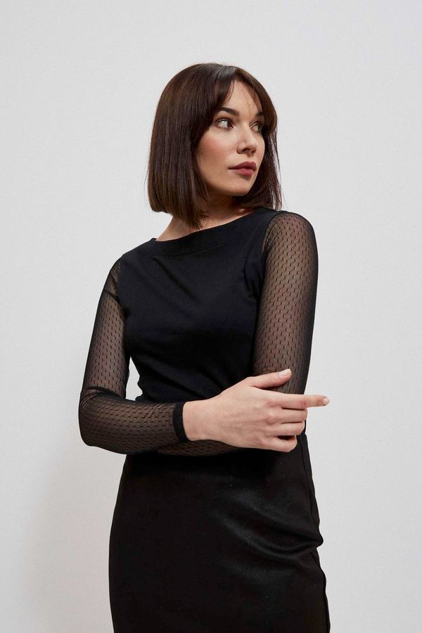 Moodo Blouse with transparent sleeves