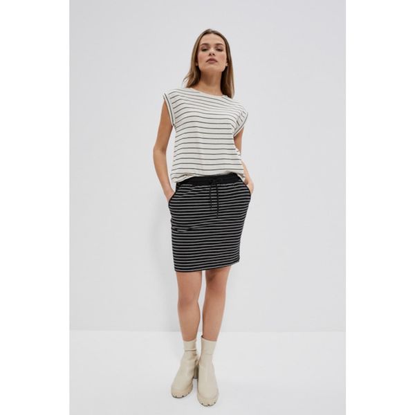 Moodo Cotton skirt with stripes