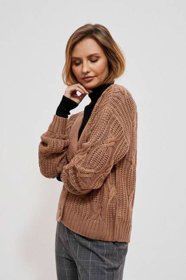 Moodo Knitted sweater with braided weave