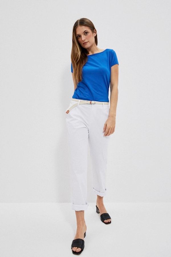 Moodo LADIES TROUSERS L-SP-4014 WHITE