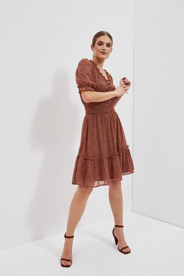 Moodo LADY'S DRESS BROWN