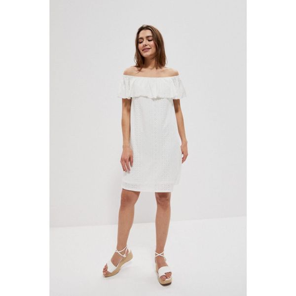 Moodo Openwork dress with bare shoulders