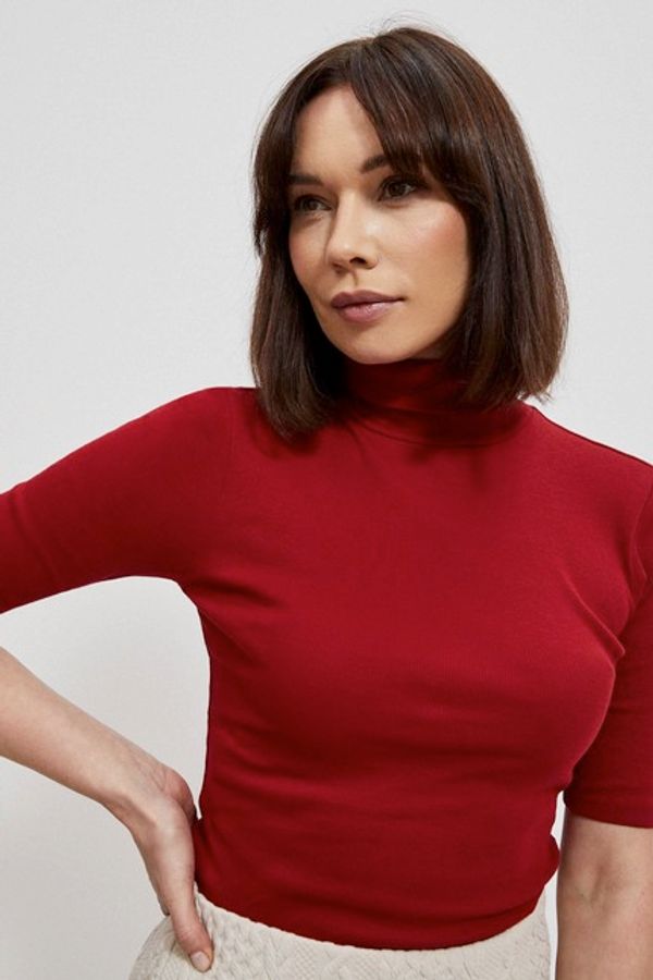 Moodo Plain turtleneck blouse