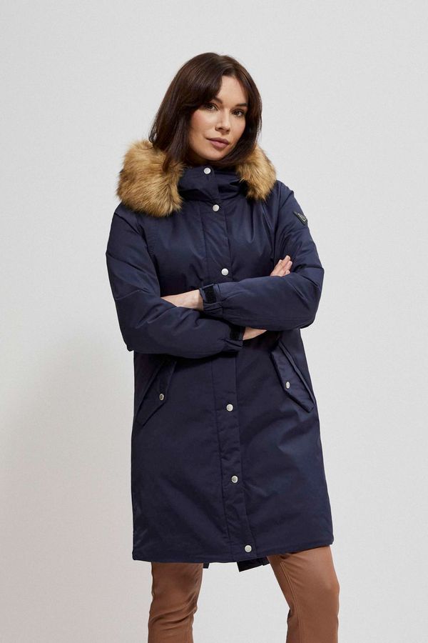 Moodo quilted hooded jacket