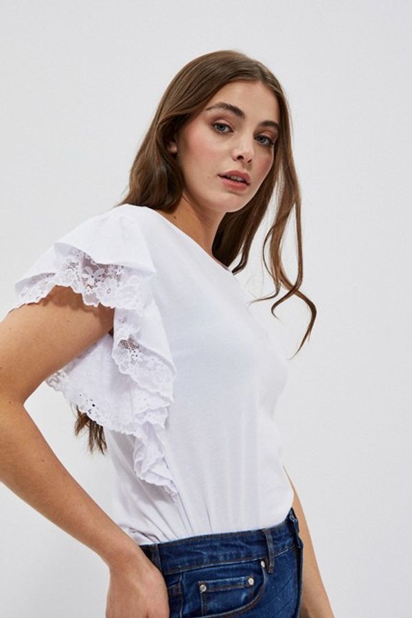 Moodo Shirt with frill on the shoulders