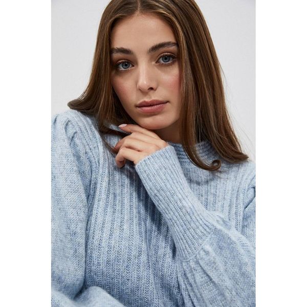 Moodo Sweater with puff sleeves