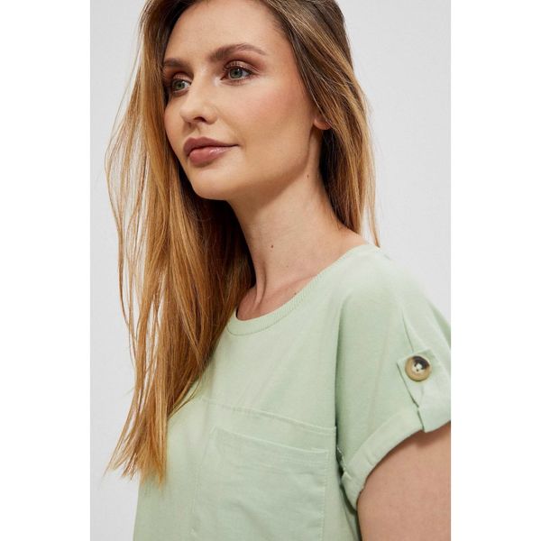 Moodo T-shirt with a pocket - green