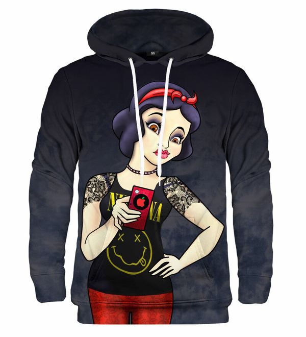 Mr. GUGU & Miss GO Mr. GUGU & Miss GO Unisex's Snow White Selfie Hoodie H-K2191