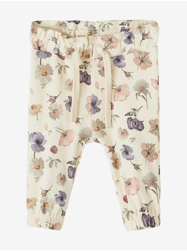 name it Cream children's patterned trousers name it Barbora - Girls