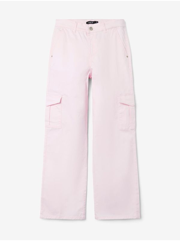 name it Light Pink Girly Wide Pants with Pockets LIMITED by name it - Girls