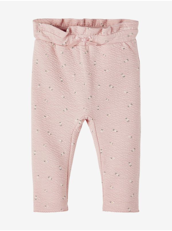 name it Light pink kids patterned trousers name it Babina - Girls