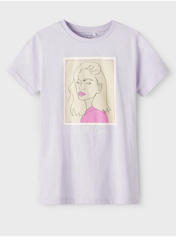 name it Light purple girly t-shirt name it Brigita - Girls