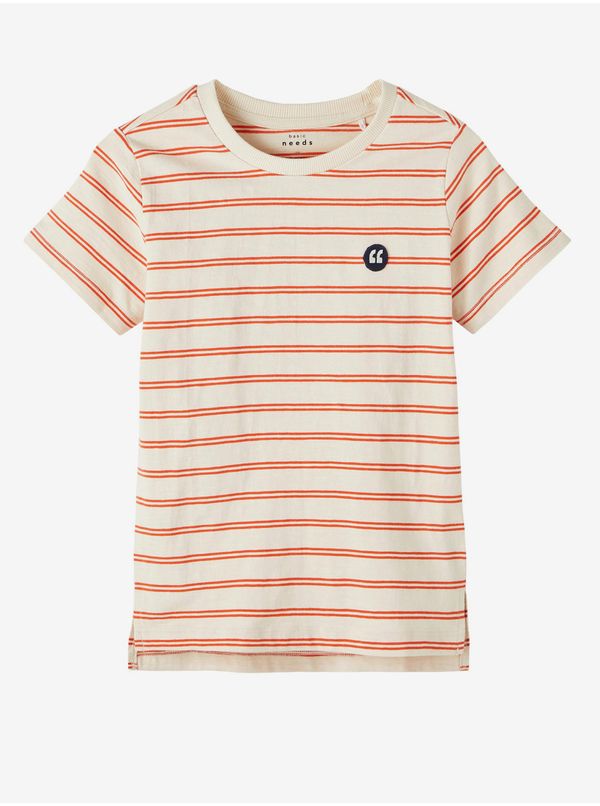 name it Orange-Beige Boys Striped T-Shirt name it Voby - Boys