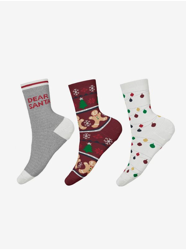 name it Set of three pairs of children's Christmas socks name it - Girls