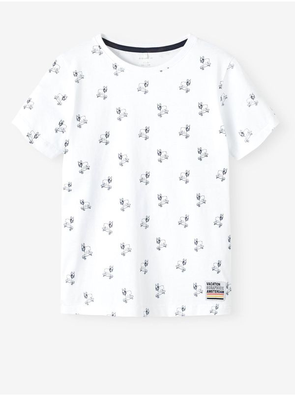 name it White boys' T-shirt with pattern name it Delvin - Boys