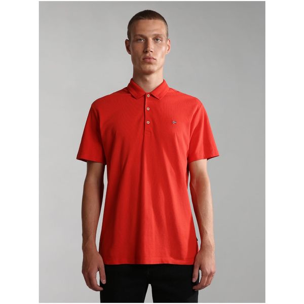 Napapijri Red Men's Polo T-Shirt NAPAPIJRI - Men's
