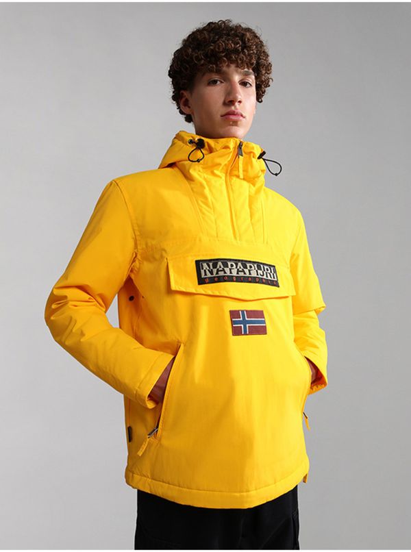 Napapijri Yellow Men's Winter Hooded Jacket NAPAPIJRI - Men