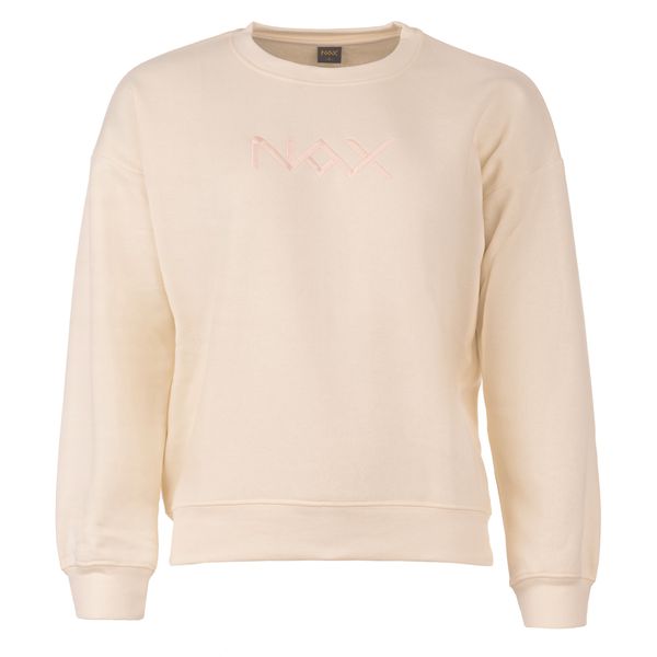 NAX Women's cotton sweatshirt nax NAX AYENTA crème