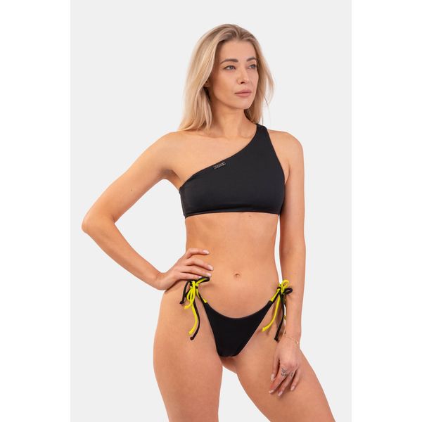 NEBBIA Bandeau Bikini plavky na jedno rameno M, black