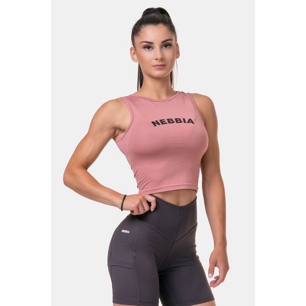 NEBBIA Fit &amp; Sporty top M, old rose