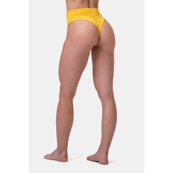 NEBBIA High-waist retro bikini - spodný diel M, yellow