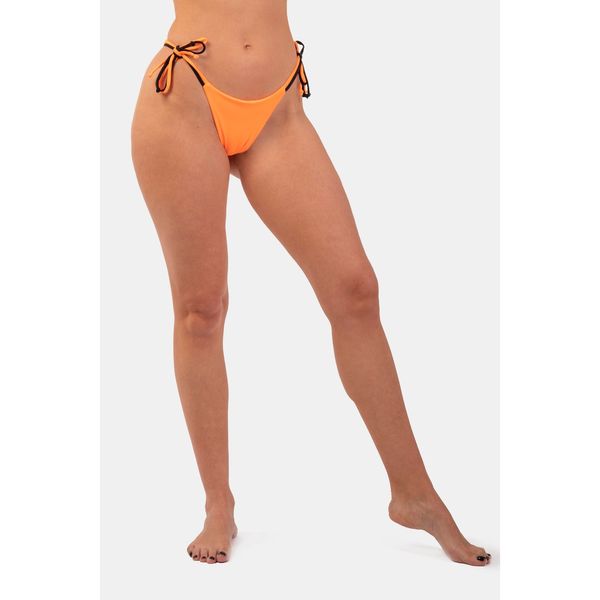NEBBIA Oranžové Neon Bikini plavky - spodný diel na zaväzovanie M, orange