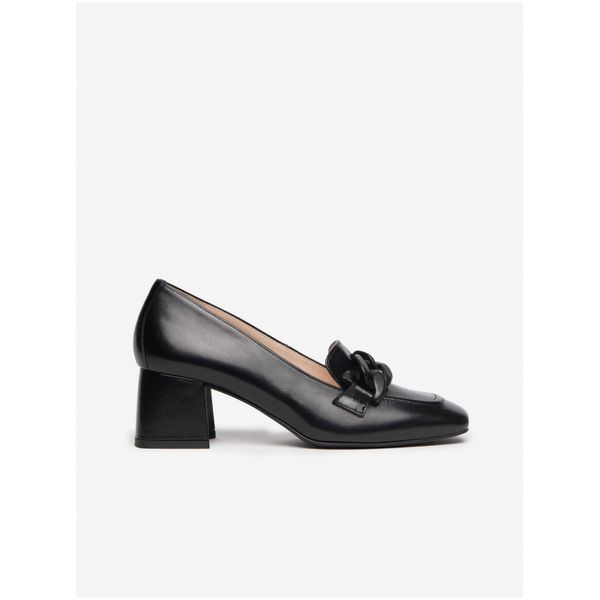 NeroGiardini NeroGiardini Black Leather Heeled Shoes Nero Giardini - Women