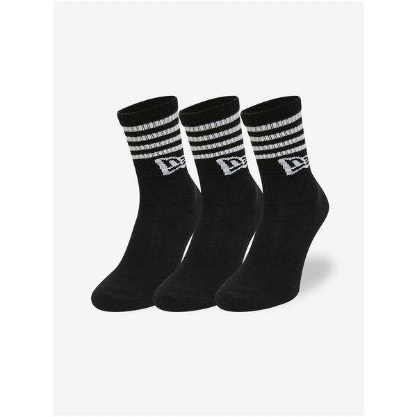 New Era Set of three pairs of black socks New Era - Men