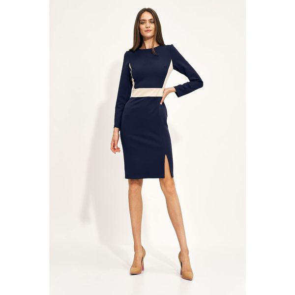 Nife Nife Woman's Dress S207 Navy Blue