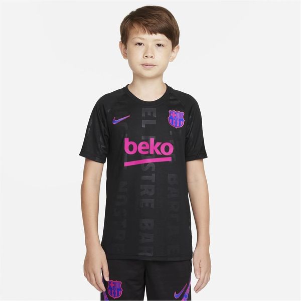 Nike Nike Barcelona European Pre Match Shirt 2021 2022 Junior