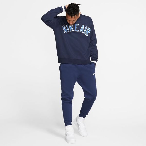 Nike Nike Man's Sweatpants Club Fleece BV2671-410 Navy Blue