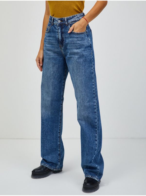 Noisy May Blue Loose Wide Jeans Noisy May Josie - Women