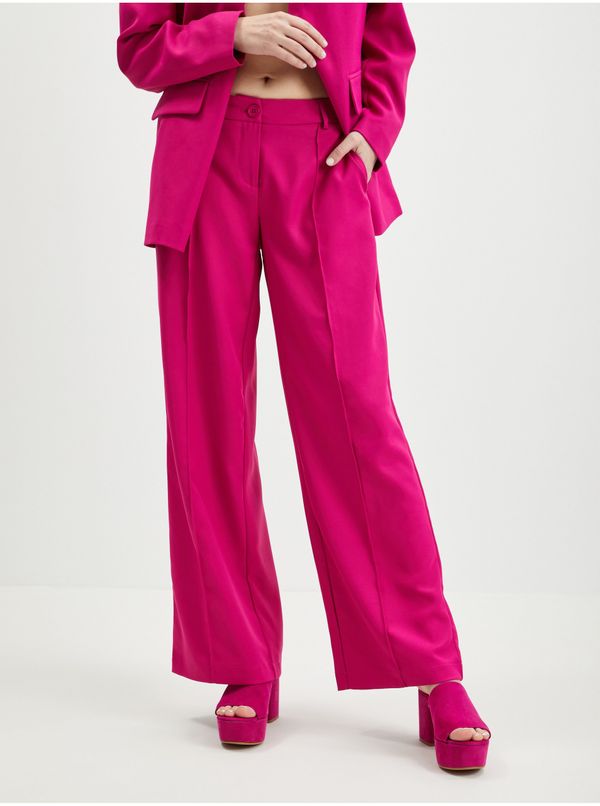 Noisy May Deep pink wide trousers Noisy May Pinola - Women