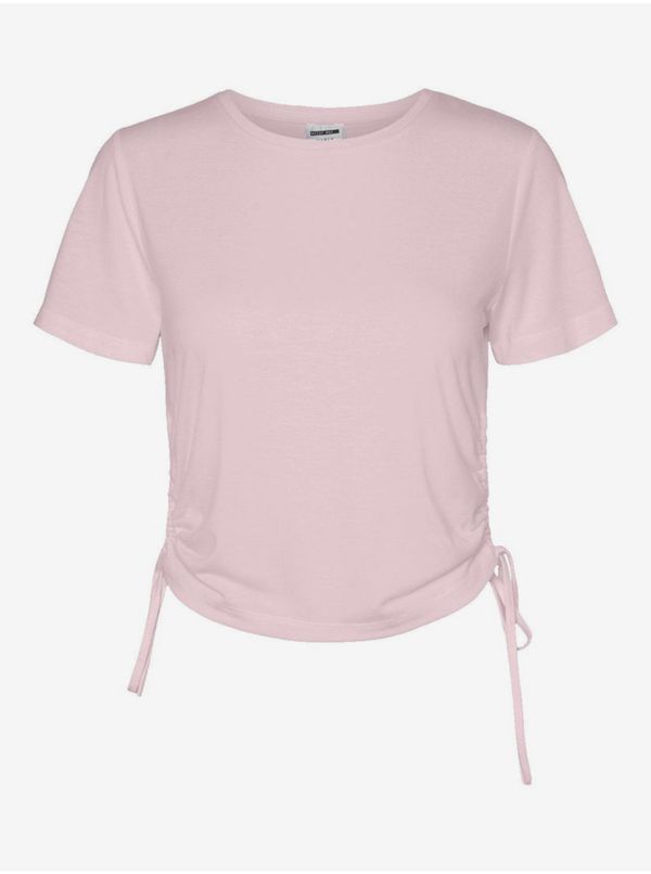 Noisy May Light Pink T-Shirt Noisy May Line - Women