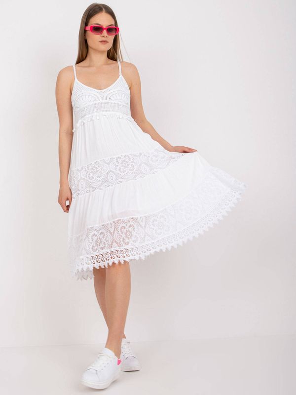 Och Bella White dress Och Bella BI-82345.white