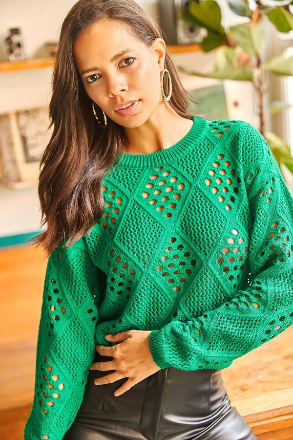 Olalook Olalook Blouse - Green - Regular fit