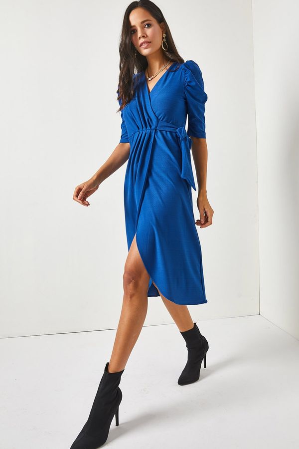 Olalook Olalook Dress - Blue - Wrapover