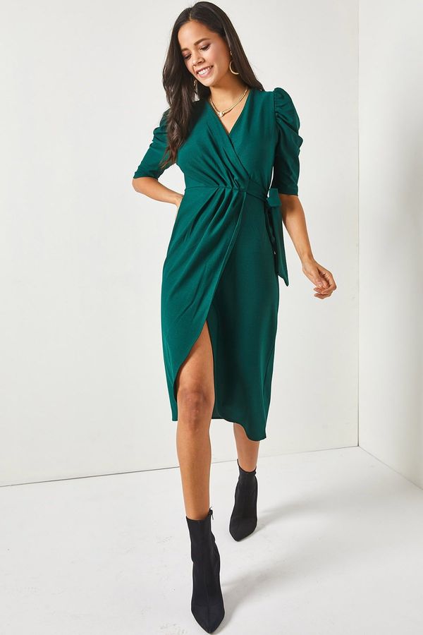 Olalook Olalook Dress - Green - Wrapover