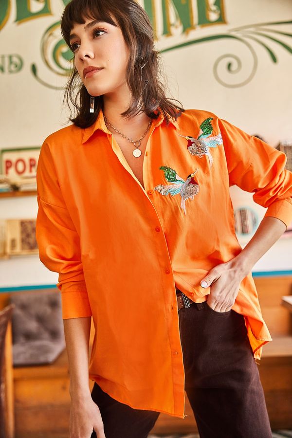 Olalook Olalook Shirt - Orange - Oversize